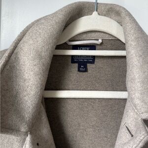 J. Crew Beige Wool Shirt Jacket